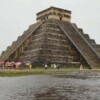 Afecta mal clima afluencia de turistas en Zona Arqueológica de Chichén Itzá