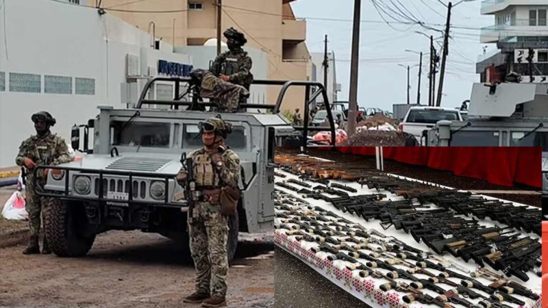 Incauta Semar arsenal de 200 armas en domicilio de Veracruz