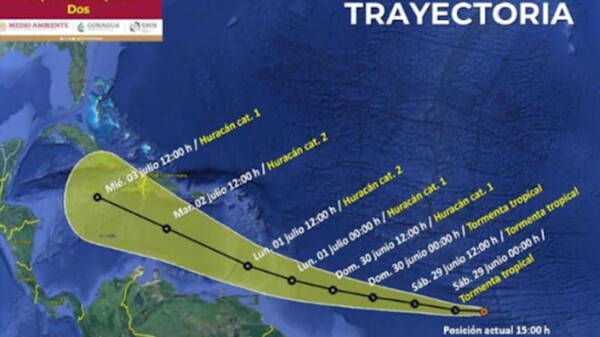 Se forma la depresión tropical "Dos" en el Atlantico con potencial ciclónico