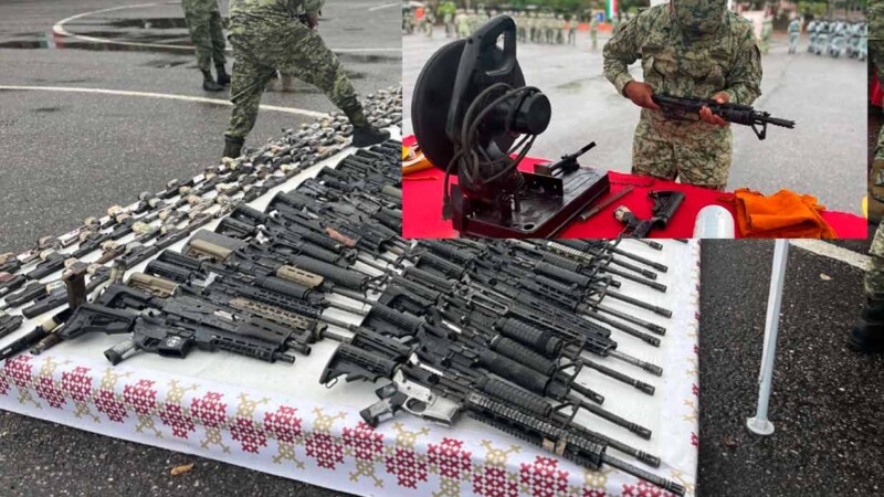 Destruye la Sedena 620 armas de fuego en Guerrero