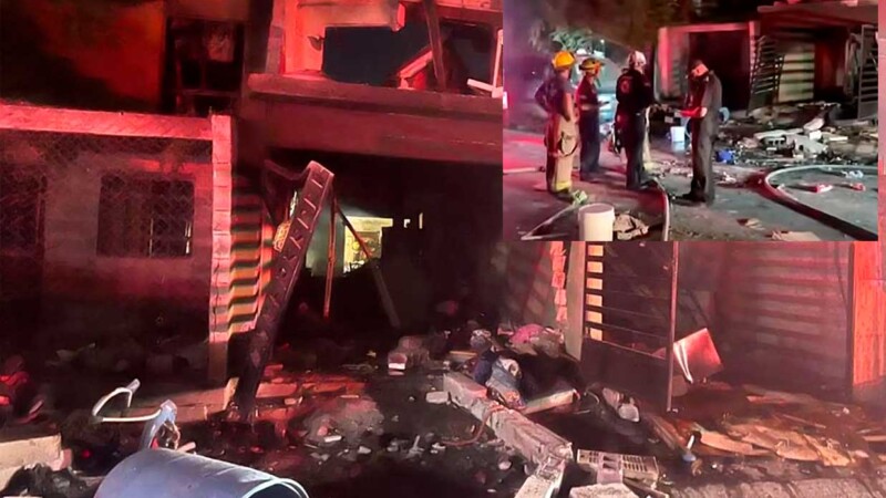 Explosión por acumulación de gas en Nuevo León deja bebe muerto y 9 heridos