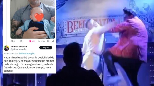 Standupero es golpeado por padre de familia ofendido