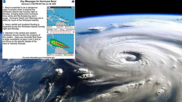 "Beryl" ya es huracán en el Atlántico y se fortalece rápidamente