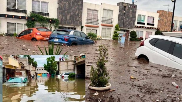 Intensas lluvias generan graves inundaciones en el Estado de México