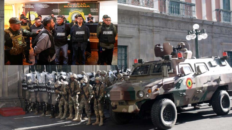 17 militares fueron detenidos tras conjura de golpe de estado en Bolivia
