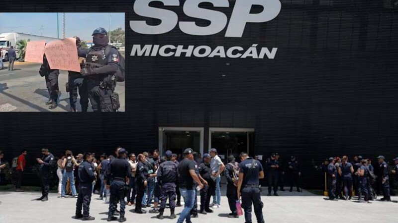 Toman policías instalaciones de la SSP de Michoacán