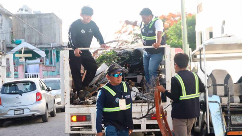 Gobierno Municipal de Isla Mujeres arranca con éxito el Programa Emergente de Descacharrización