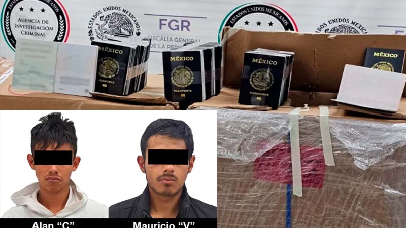 Recupera FGR los pasaportes robados a la SRE y detiene a dos hombres