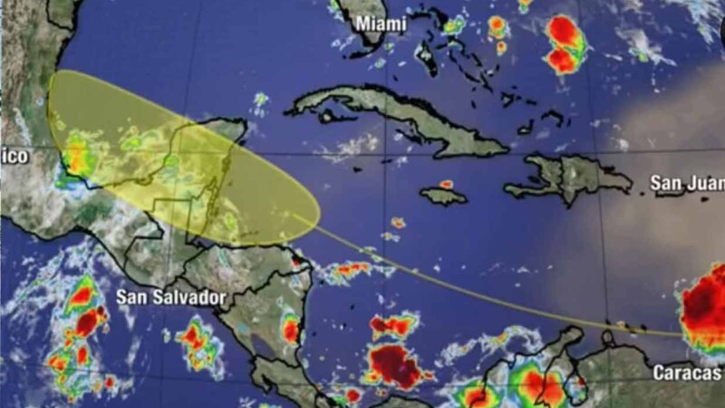 Nueva zona de baja presión se forma en el Caribe con potencial de ciclón
