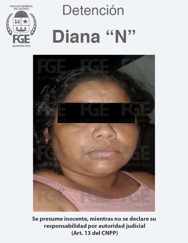 Capturan a dos mujeres por trata de personas en Cancún; la Fiscalía General dio a conocer que las detenidas son Diana “N” y Ana Yamile “N”.