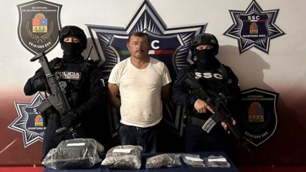Detienen con droga a presunto taxista en la Supermanzana 259 de Cancún