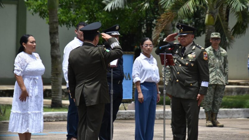 Cambia de mando la 34 Zona Militar con sede en Chetumal