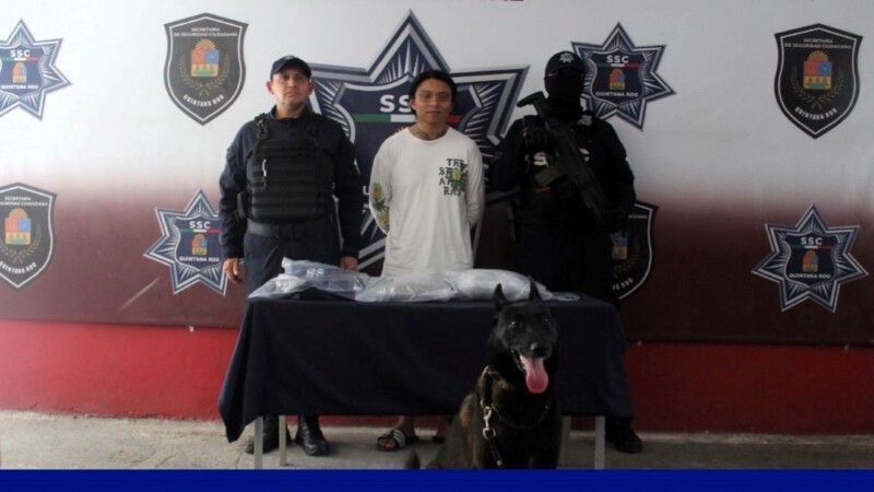 Detenido con droga en la terminal de autobuses de Cancún