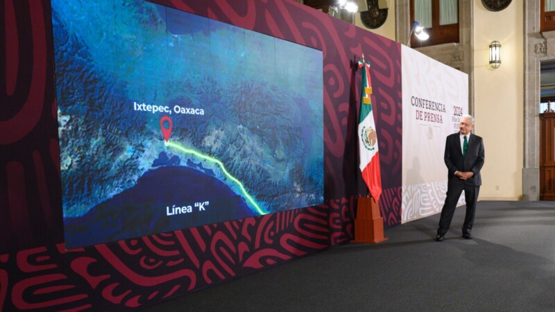 Destaca AMLO avances del Corredor Interoceánico