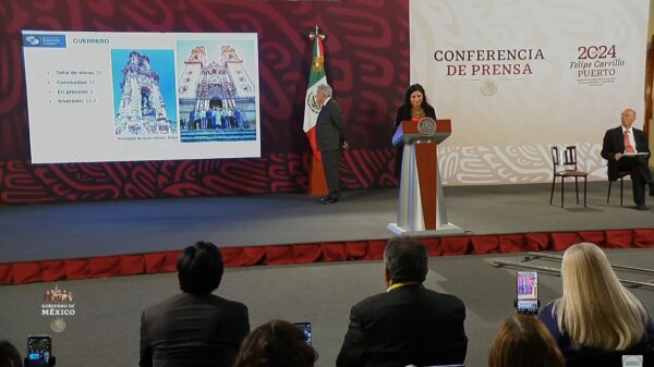 Patrimonio cultural dañado por sismos, 92.9 % restaurado