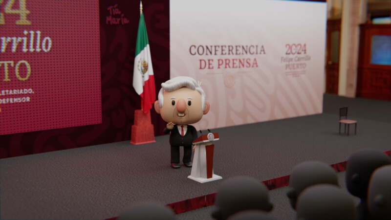 Estrena AMLO cortinilla animada como intro a ‘La Mañanera’