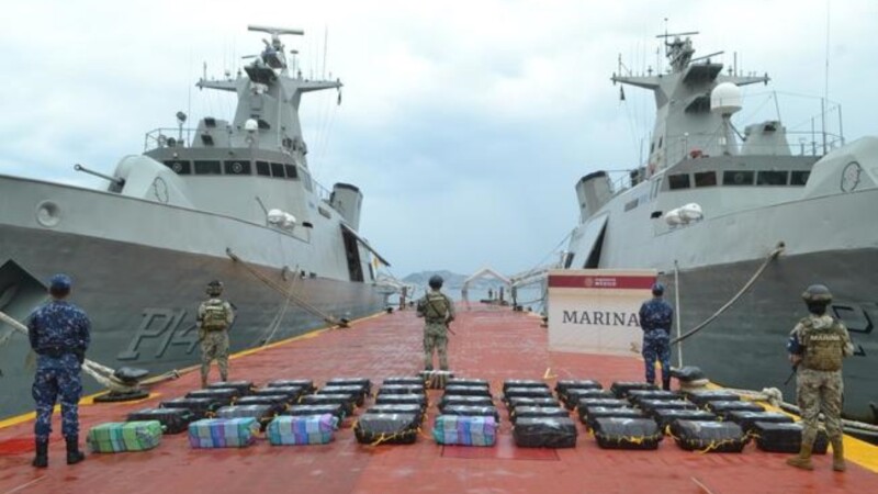 Asegura la Marina 1,500 kilos de cocaína en costas de Guerrero