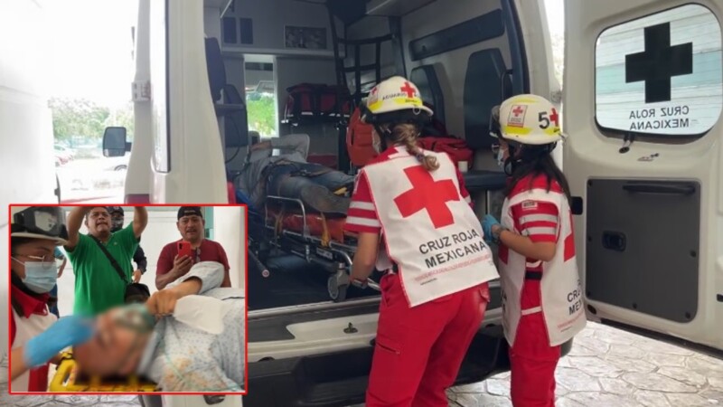 Balean a un sujeto en el fraccionamiento La Guadalupana en Cancún (VIDEO)