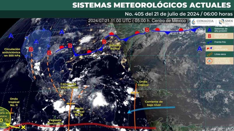 Pronóstico del clima para hoy domingo 21 de julio 2024 en Quintana Roo