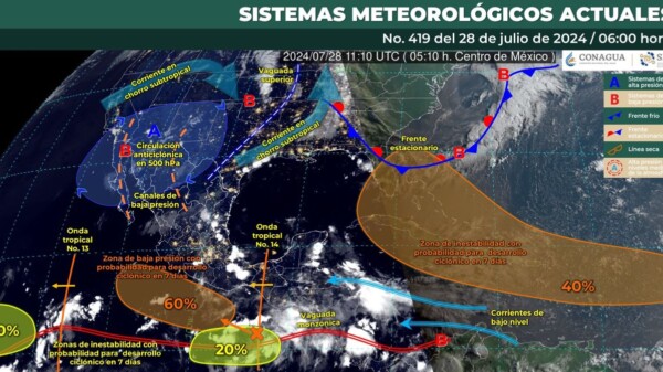 Pronóstico del clima para hoy domingo 28 de julio en Quintana Roo
