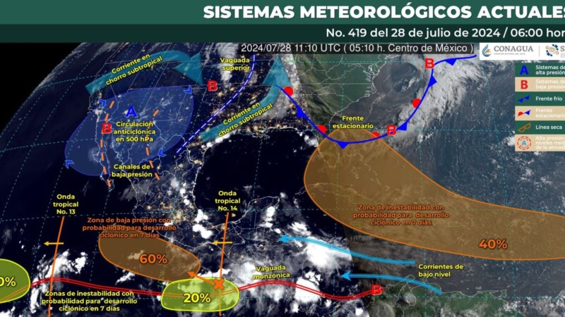 Pronóstico del clima para hoy domingo 28 de julio en Quintana Roo