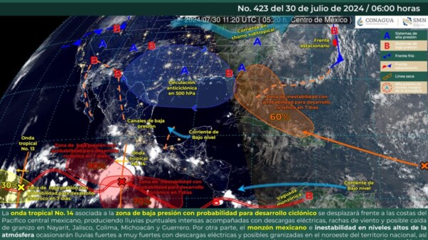 Pronóstico del clima en Quintana Roo para hoy martes 30 de julio 2024