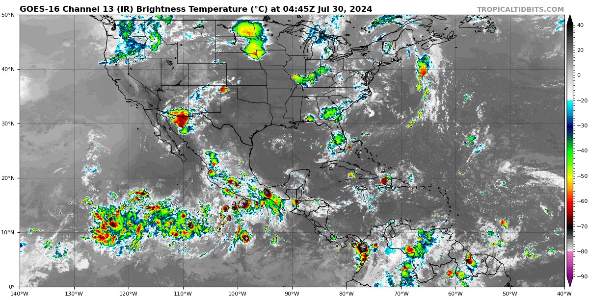 Pronóstico del clima en Quintana Roo para hoy martes 30 de julio 2024; cálido a caluroso con intervalos de chubascos.