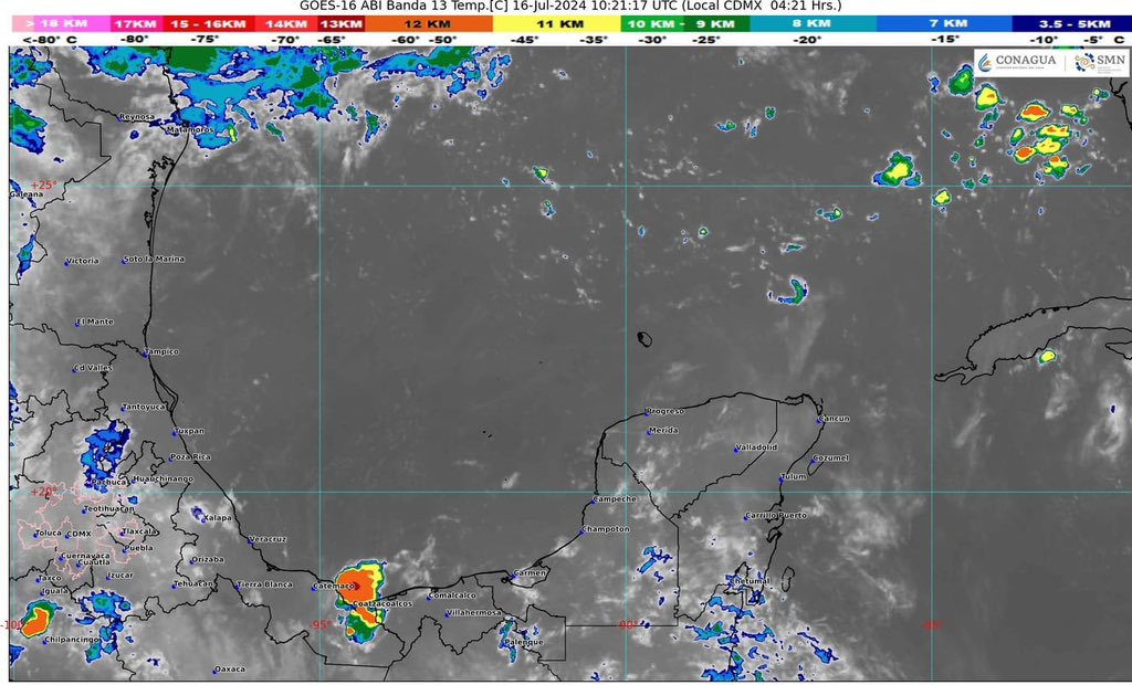 Pronóstico del clima en Quintana Roo para hoy martes 16 de julio 2024; por la mañana, ambiente templado y cielo medio nublado.