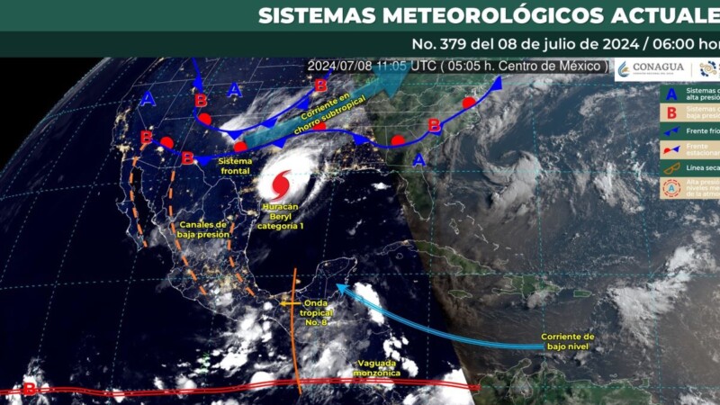 Pronóstico del clima en Quintana Roo para hoy lunes 8 de julio 2024