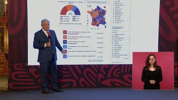 Felicitan Sheinbaum y AMLO a Mélenchon de La Francia Insumisa