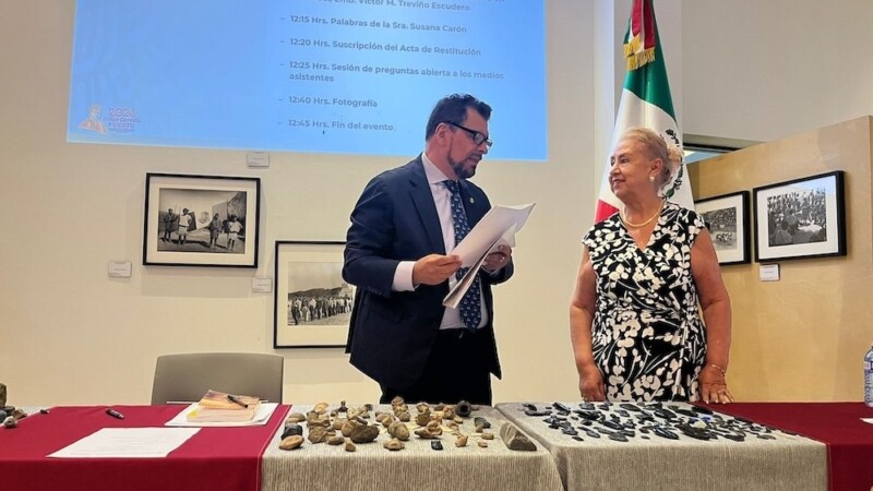 Mexicana residente en Canadá devuelve patrimonio histórico