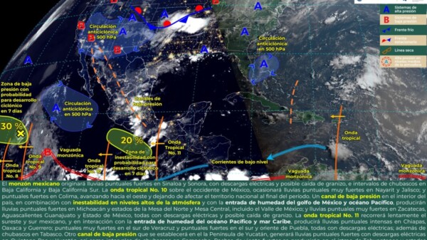 Pronóstico del clima en Quintana Roo para hoy miércoles 17 de julio 2024