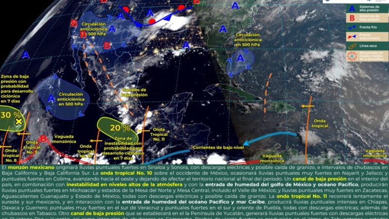 Pronóstico del clima en Quintana Roo para hoy miércoles 17 de julio 2024