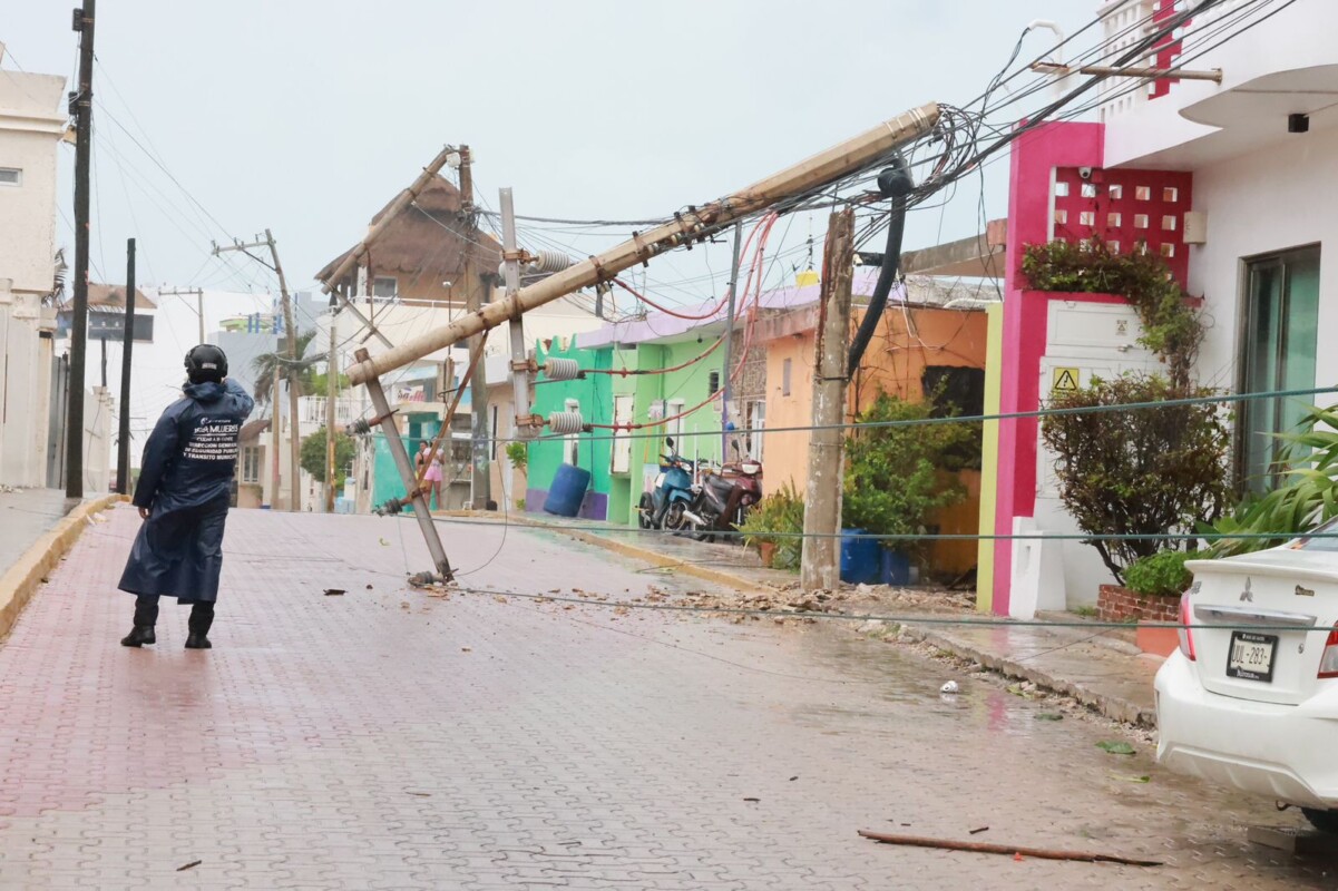 Isla Mujeres reporta saldo blanco tras el paso del huracán ‘Beryl’