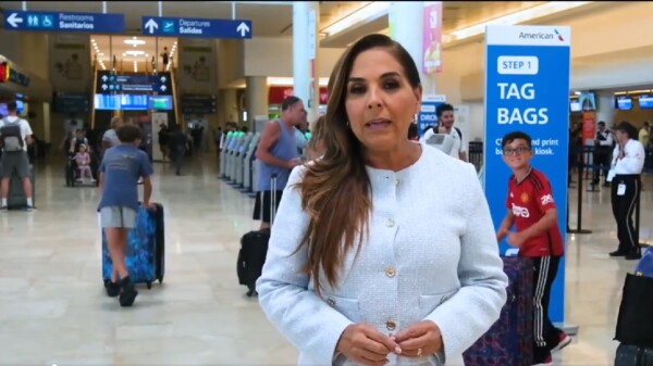 Informa Mara Lezama sobre afectaciones de falla de Microsoft en Aeropuerto Internacional de Cancún