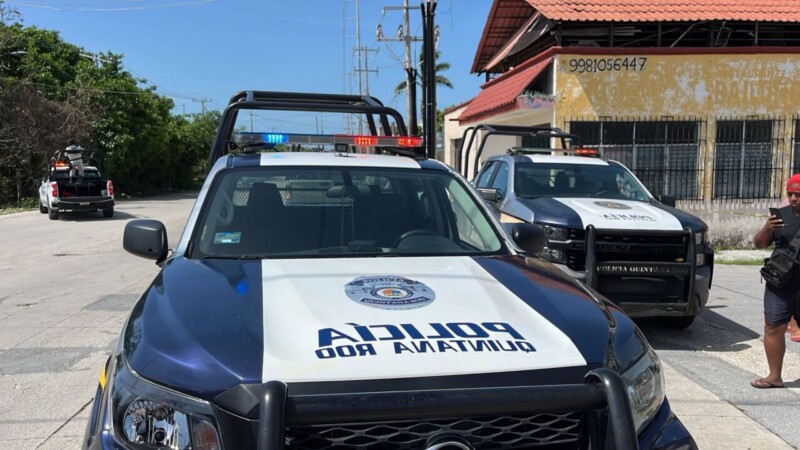 Encuentran en la SM-237 de Cancún a un embolsado