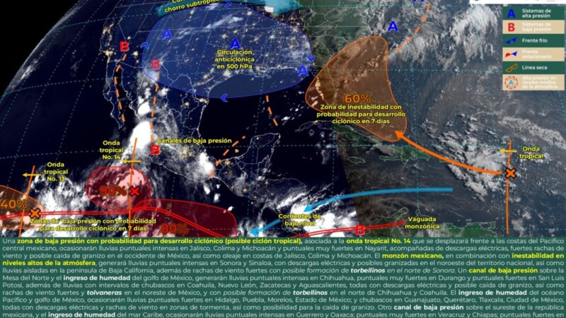 Pronóstico del clima en Quintana Roo para hoy miércoles 31 de julio 2024