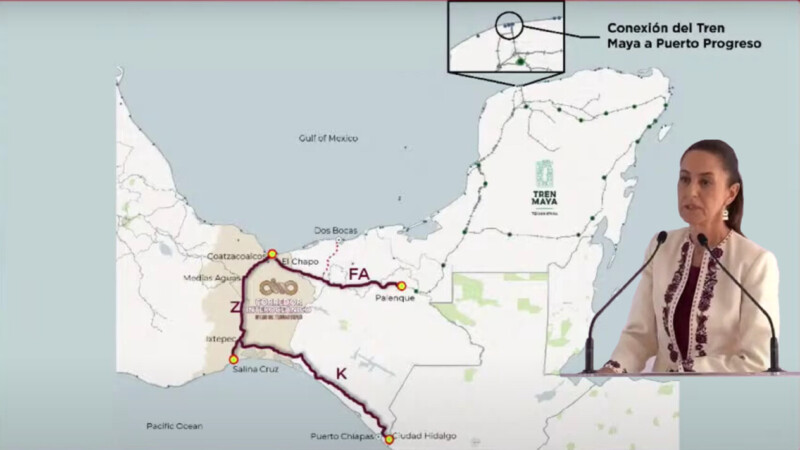 “Habrá conexión del Tren Maya a Dos Bocas y Puerto Progreso”