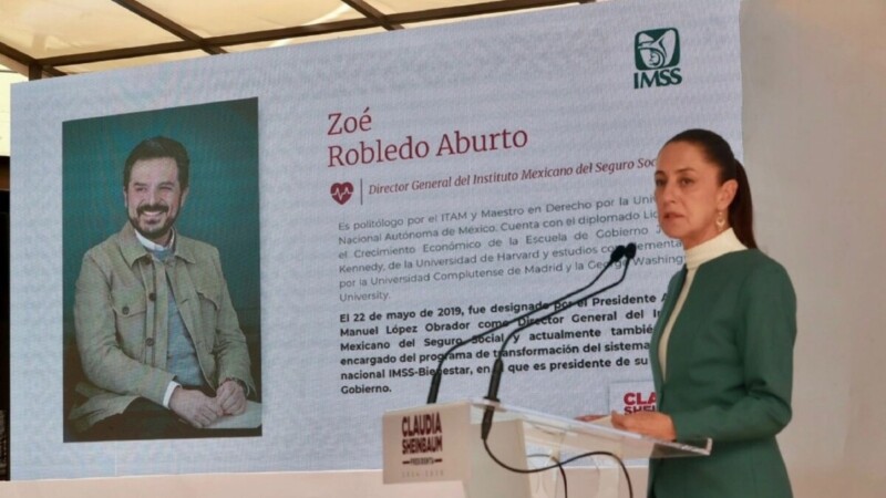 Zoé Robledo continuará al frente del IMSS: Sheinbaum