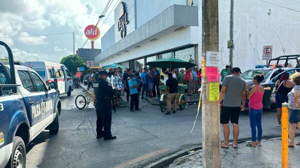 Lesionan a balazos a tres personas en el "Crucero" de Cancún