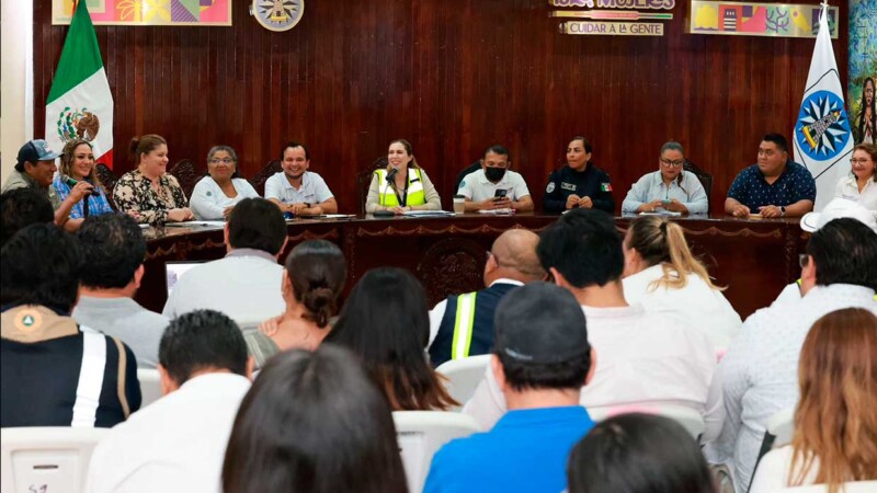 Gobierno Municipal de Isla Mujeres se prepara ante posible llegada del huracán Beryl