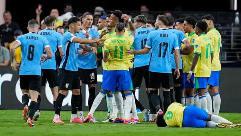Vence Uruguay a Brasil 4-2 en tanda de penales de la Copa América 2024