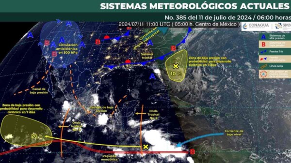 Pronóstico del clima en Quintana Roo para hoy jueves 11 de julio 2024