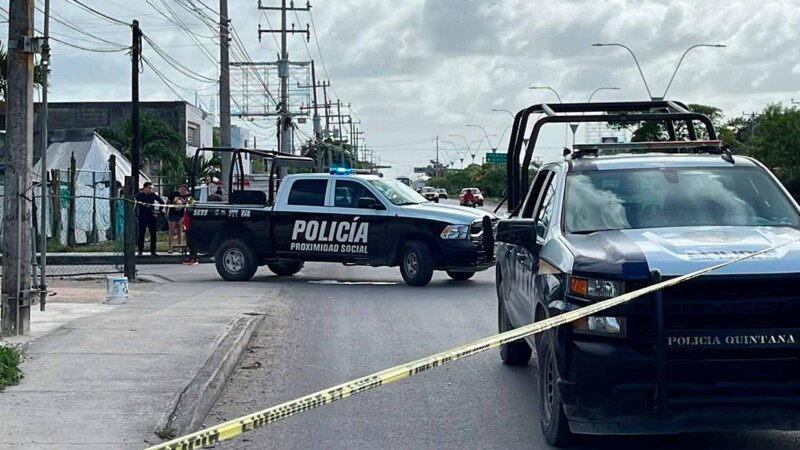 Hombre es hallado sin vida en avenida de Cancún