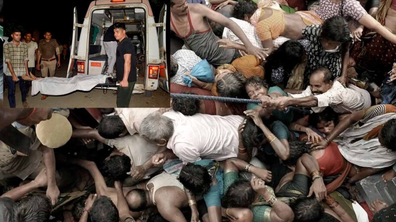 Estampida durante evento en India deja mas de un centenar de muertos