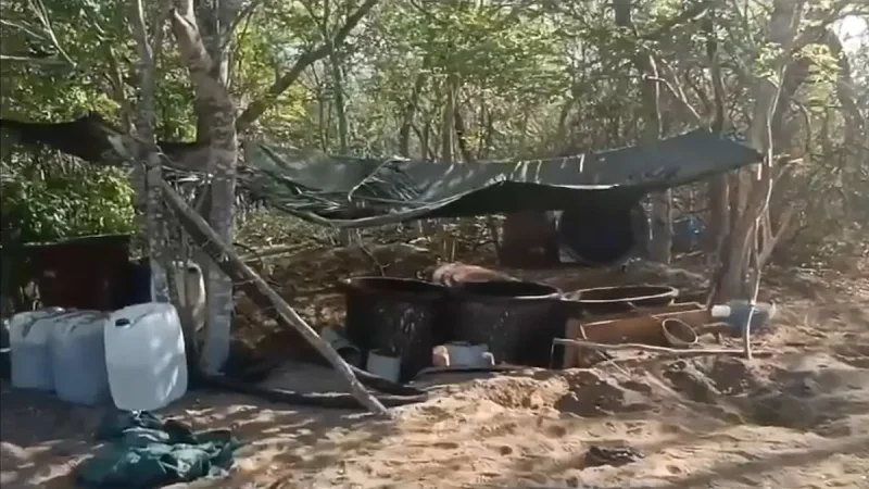 Desmantelan autoridades "narcolaboratorio" en Sinaloa