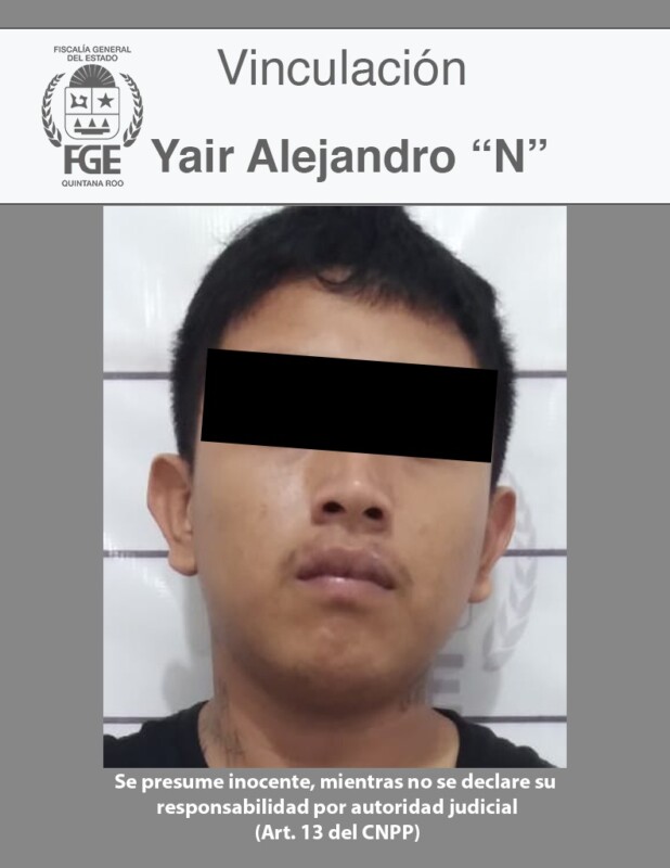 Por homicidio vinculan a tres sujetos en Cancún; a Yair Alejandro “N”, Marcos Antonio "N" y Dulio César “N” los vinculan con hechos en Galaxias del Sol.