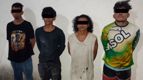Arrestan a 4 hombres por tentativa de feminicidio en Cielo Nuevo de Cancún