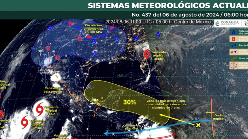 Pronóstico del clima en Quintana Roo para hoy martes 6 de agosto 2024