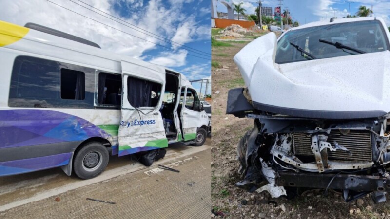 Aparatoso accidente en la Av. Colosio deja lesionados y daños